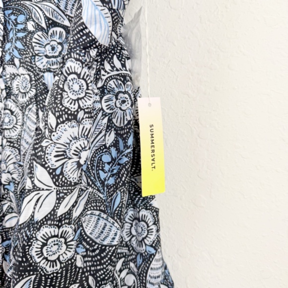 Summersalt Tiered Ruffle Floral Midi Dress Size MD - Picture 6 of 7